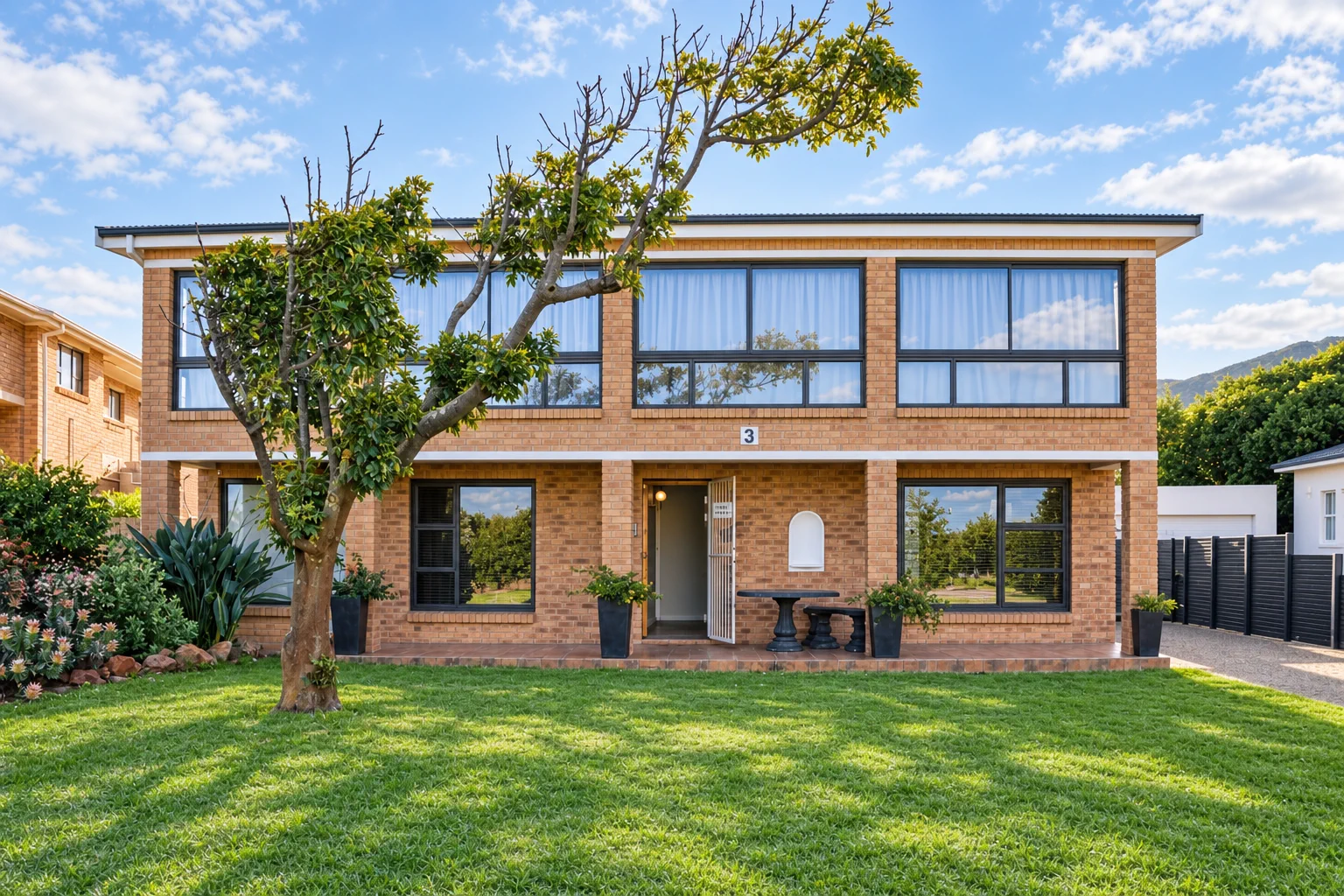 The property exterior or garden