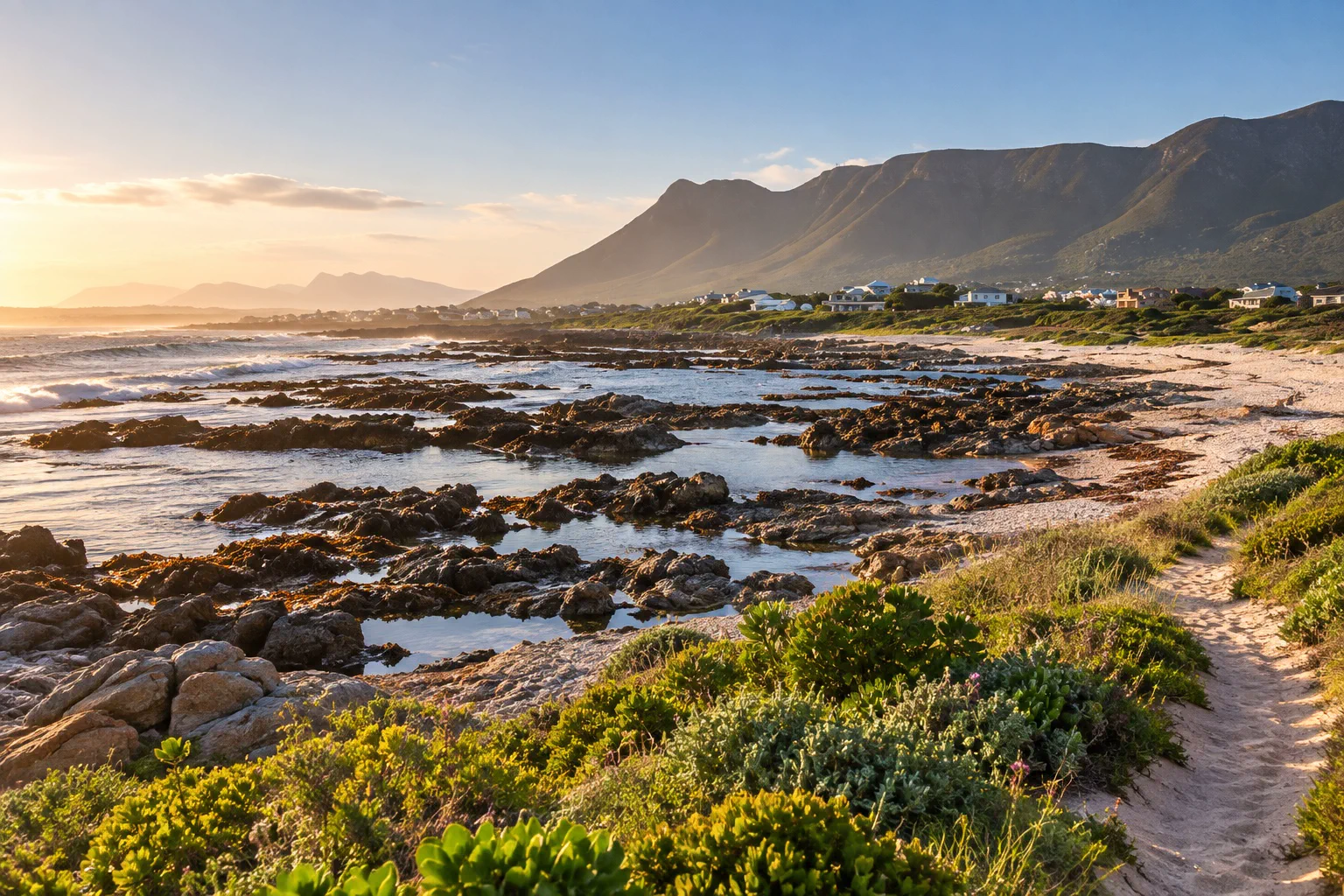Sandbaai coastline / beach path photograph