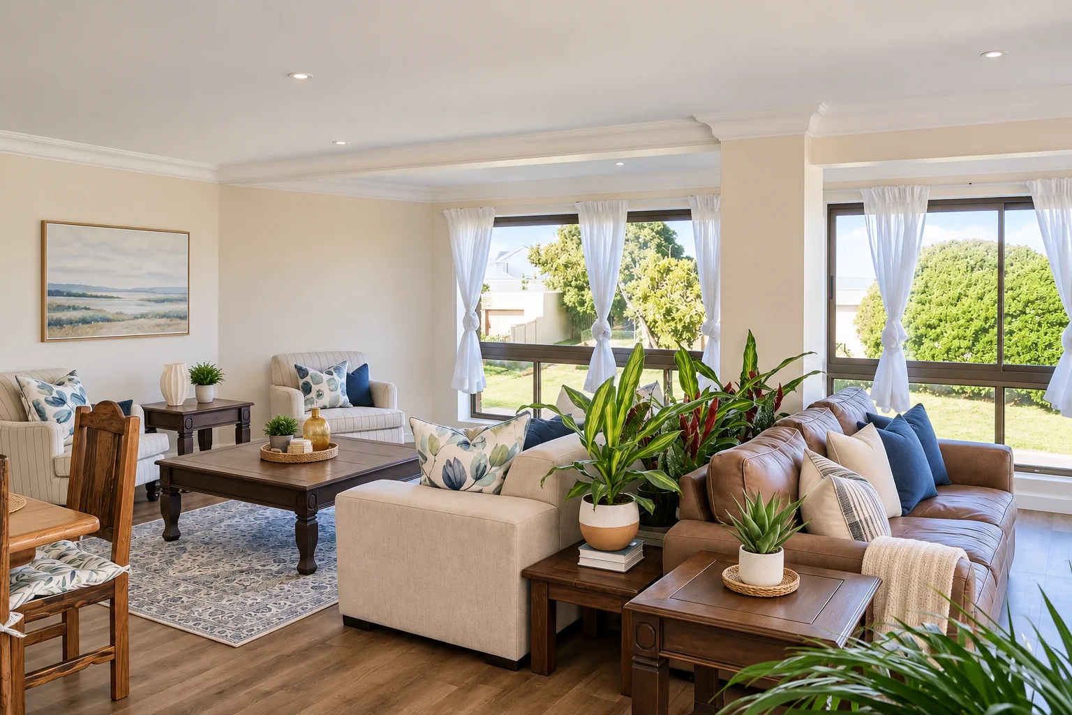 Sea View Apartment, Second lounge onto the garden